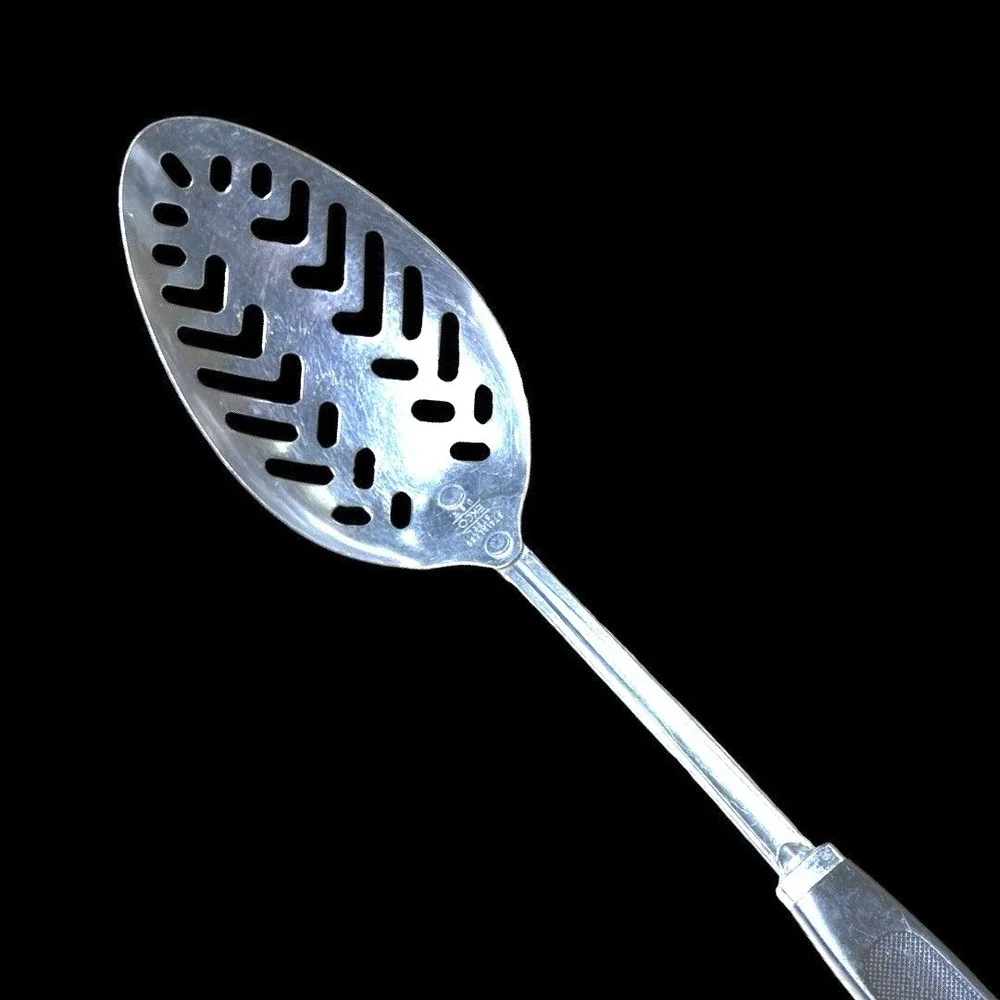 Ekco Stainless Steel Slotted Spoon Kitchen Utensil Cooking Serving USA READ